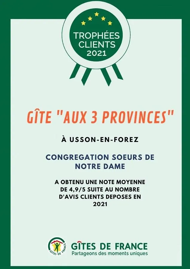 Holiday home Aux 3 Provinces Villa Usson-en-Forez