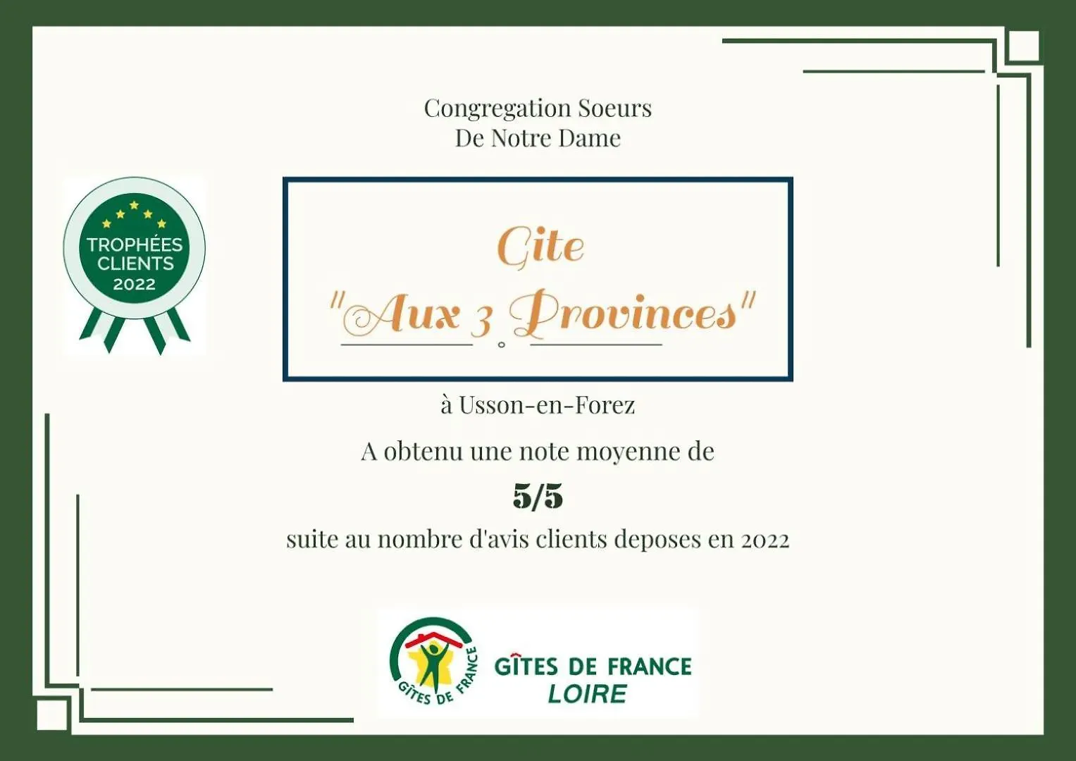Aux 3 Provinces Villa Usson-en-Forez France